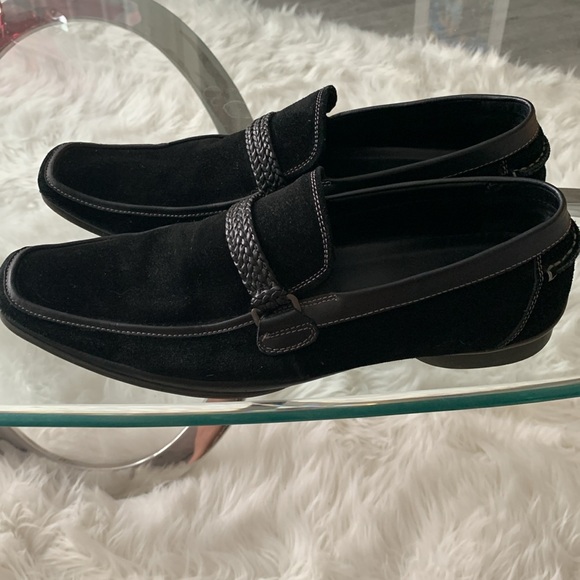 Kenneth Cole Reaction Suede Black Loafers sz 9 Good Condition - Picture 6 of 10